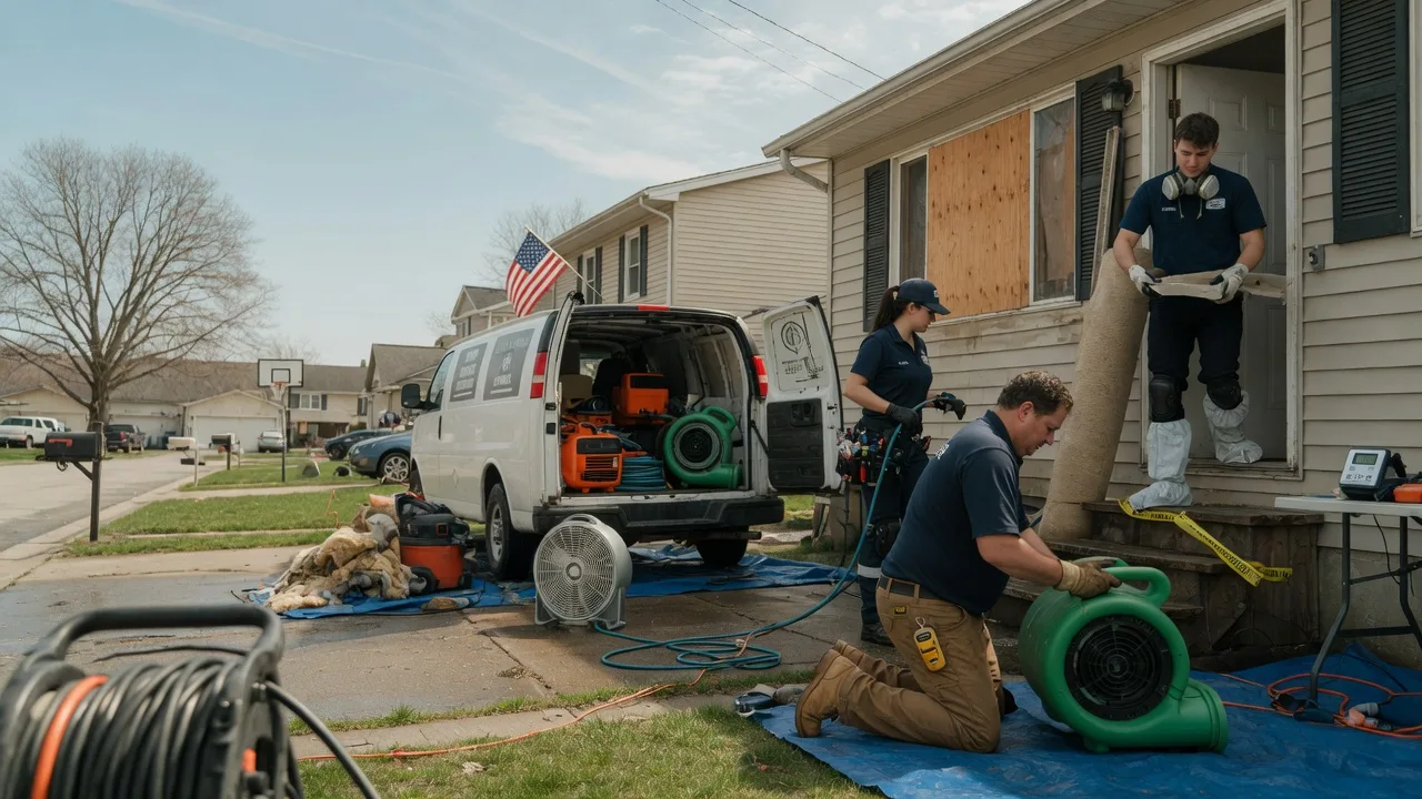 Water Damage Restoration in New England, ND near me